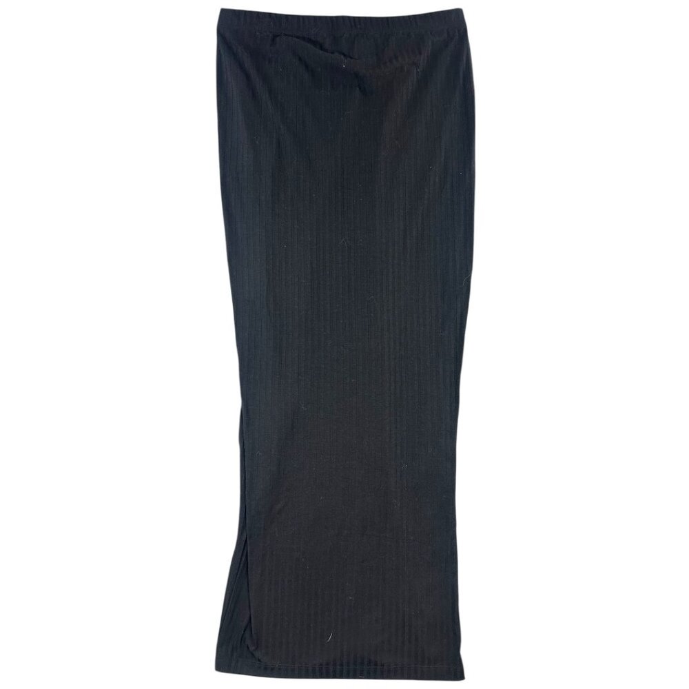 H&M‎ Maternity Black Ribbed Maxi Skirt